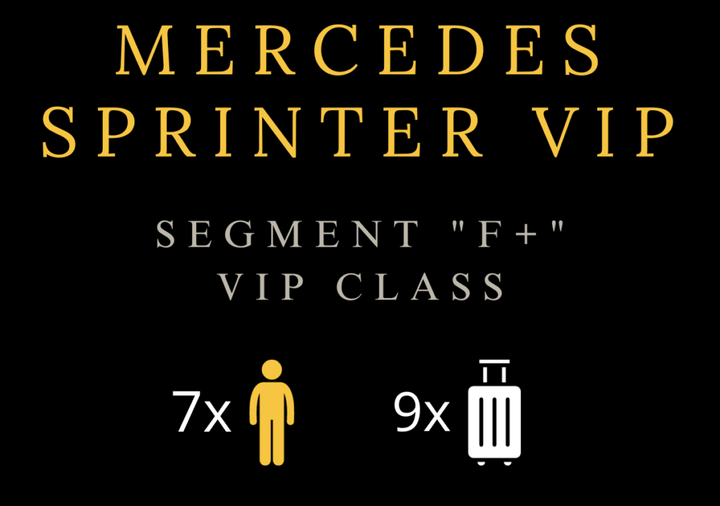PremiumDrivers.pl Mercedes Sprinter vip ilość bagażu i pasażerów